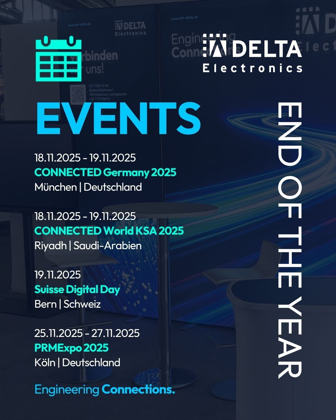 Grafik anstehendes Events bis zum Jahresende